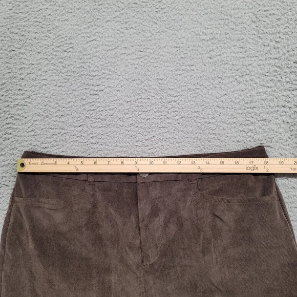 Christopher Banks Pants Womens 14 Brown Corduroy Flat Front Casual Pockets - Picture 12 of 14
